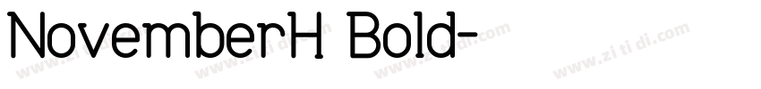 NovemberH Bold字体转换